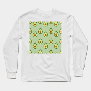 Cute green avocados Long Sleeve T-Shirt